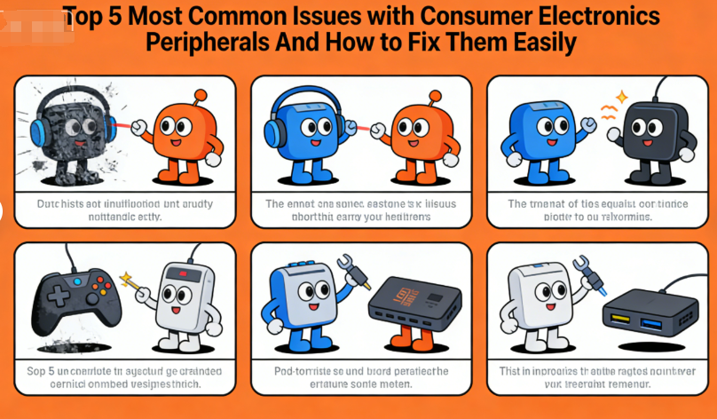 Top 5 Most Common Issues with Consumer Electronics Peripherals And How to Fix Them Easily
